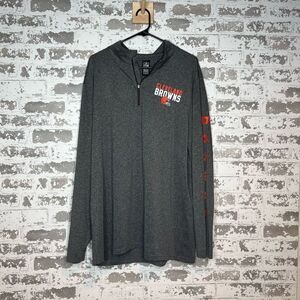 NFL Cleveland browns long sleeve 1/4 zip